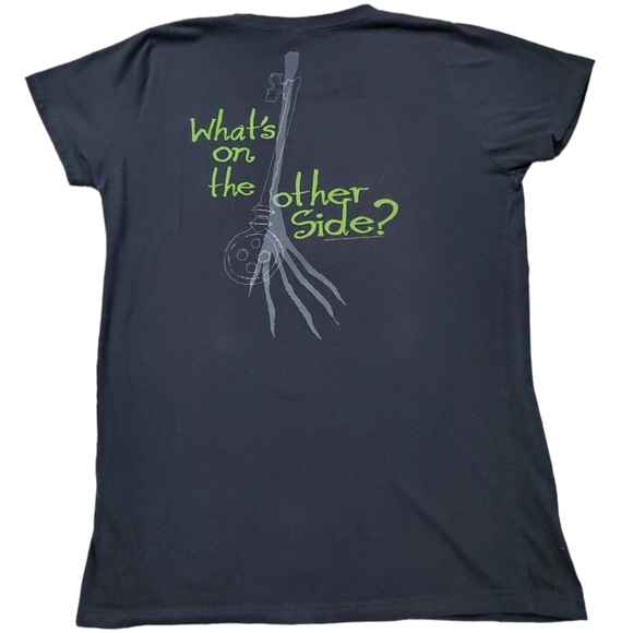 Coraline Movie What's on the other side? Black Graphic Tee Size XXL/2XL - Picture 2 of 7
